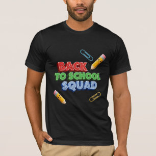 Back To School Squad Kawaii Pencil Design T-Shirt