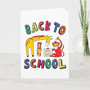 Back to school - Stay Safe Card