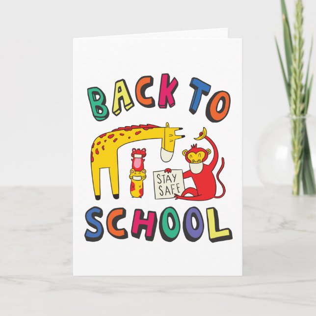 Back to school - Stay Safe Card (Front)