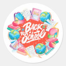 Back to school sticker