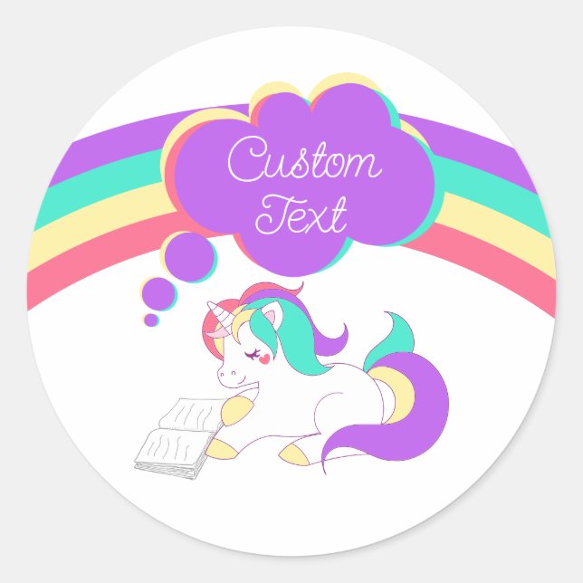 Back to school sticker - Customizable text | DP7 (Front)