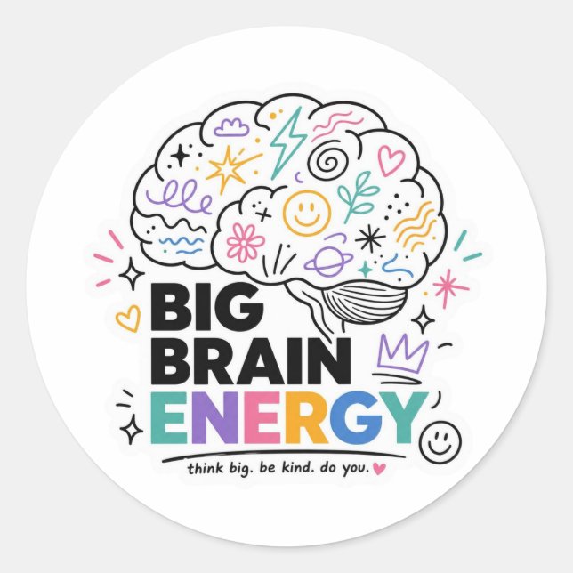 Back to School Stickers | Big Brain | First Day of (Front)