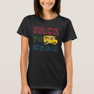 Back To School Students School Bus Teaching T-Shirt