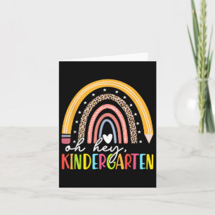 Back To School Students Teacher Rainbow Oh Hey Kin Card