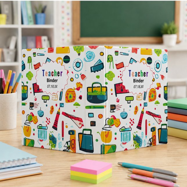   Back to School Supplies for  Teachers Binder (Back to School Supplies for Teachers 3 Ring Binder)