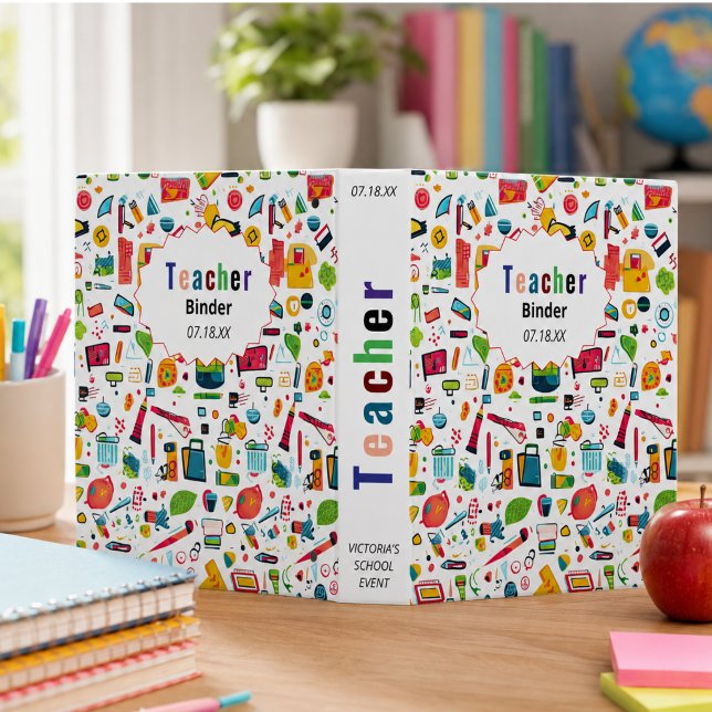   Back to School Supplies for  Teachers Binder (Back to School Supplies for Teachers 3 Ring Binder)