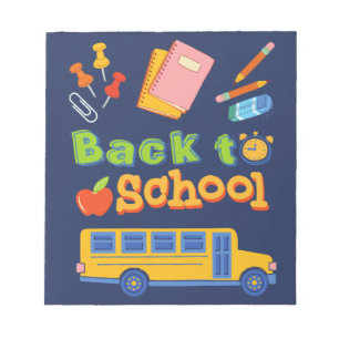 Back to School Supplies Trendy Notepad