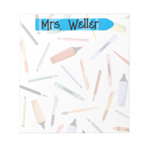 Back to School Supply Personalized Notepad