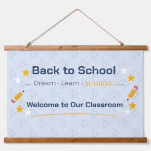 Back to School Tapestry Classroom Wall Decor