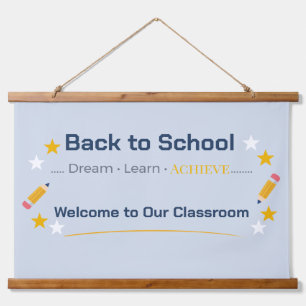 Back to School Tapestry Classroom Wall Decor