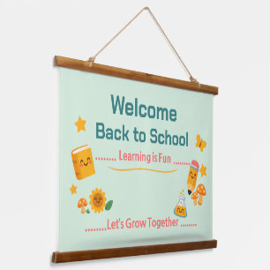 Back to School Tapestry Welcome Classroom Decor