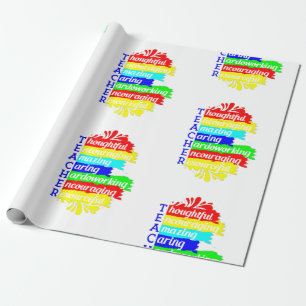 back to school teacher appreciation wrapping paper