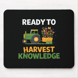 Back To School Teacher Farming Tractor Farmer Kids Mouse Pad