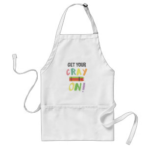 Back To School Teacher Get Your Cray On Crayon Standard Apron