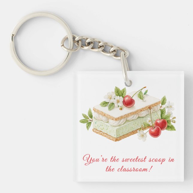 Back to School Teacher Gift – Personalized  Keychain (Front)