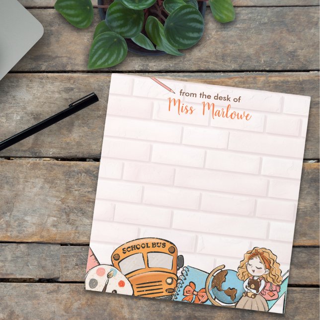 Back to School Teacher Gift Personalized  Notepad (Back to School Teacher Gift Personalized Notepad)