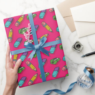 back to school teacher gift wrapping paper