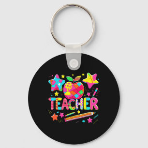 Back To School Teacher Life Inspirational Teach Lo Keychain