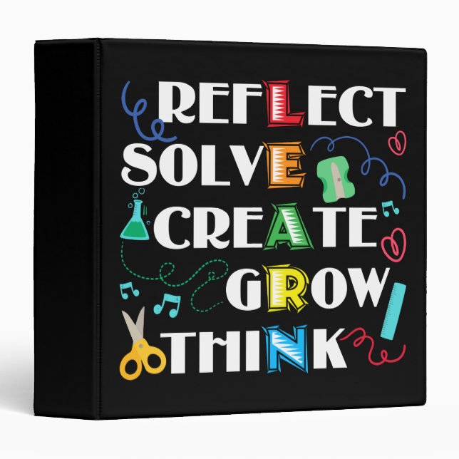 Back to School Teacher Motivation Learn Gift Binder (Front/Spine)