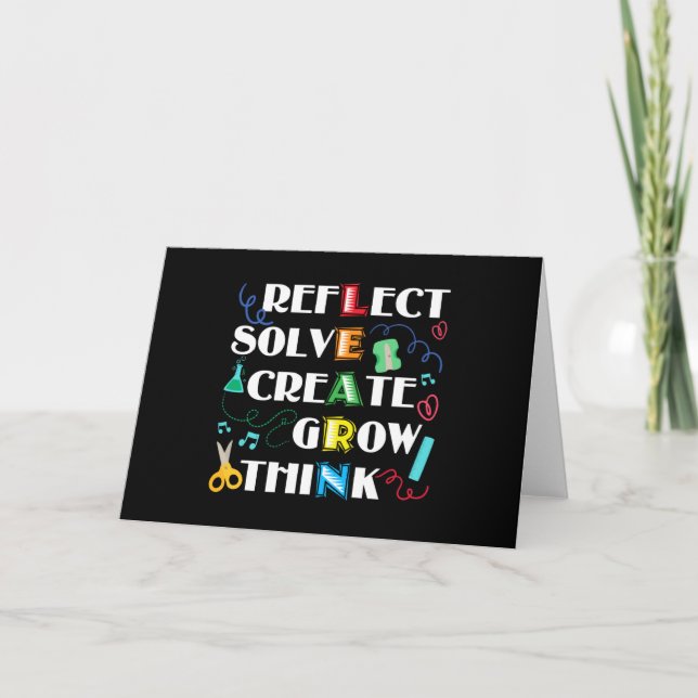 Back to School Teacher Motivation Learn Gift Card (Front)