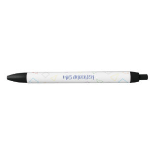 Back to School Teacher name Gift Black Ink Pen