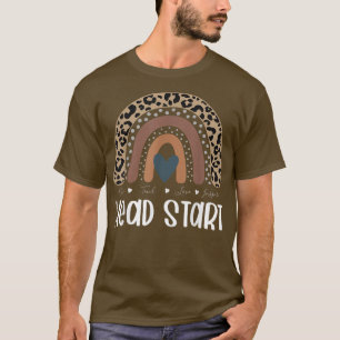 Back to School Teacher Squad, Leopard Rainbow Head T-Shirt