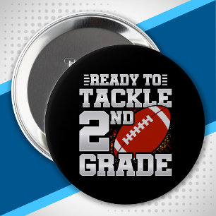 Back to School - Teacher Student - 2nd Grade 4 Inch Round Button
