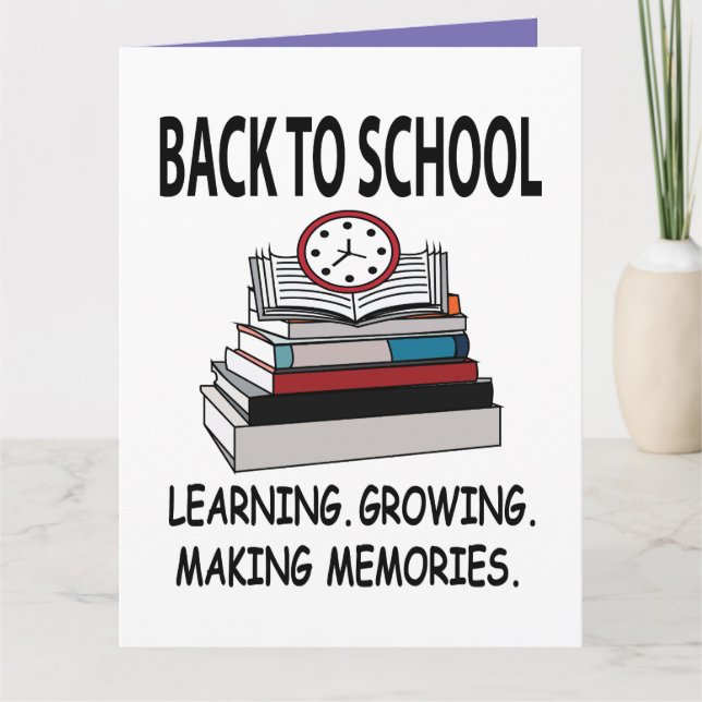 Back To School Teacher Student Back To School Card (Front)