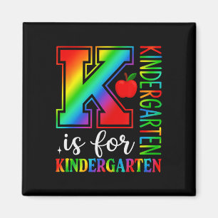 Back To School Teacher Student K Is For Kindergart Magnet
