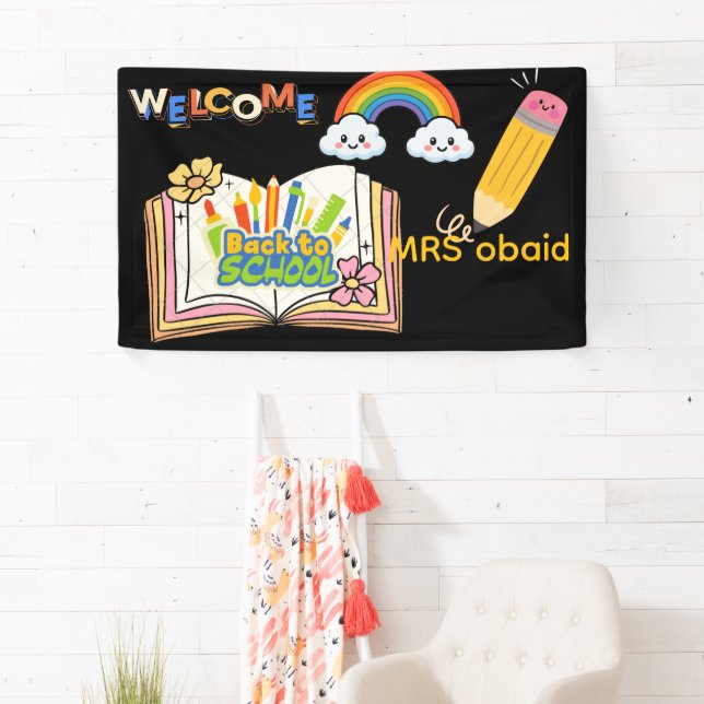 Back to School Teacher Welcome Banner | Colourful  (Insitu)
