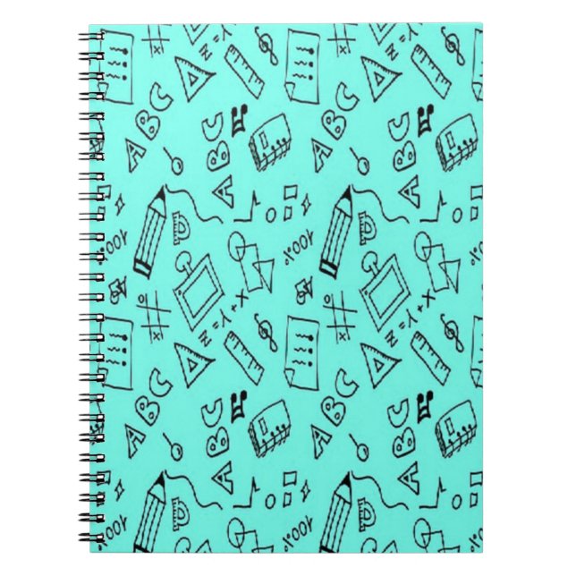 Back to school teal notebook (Front)