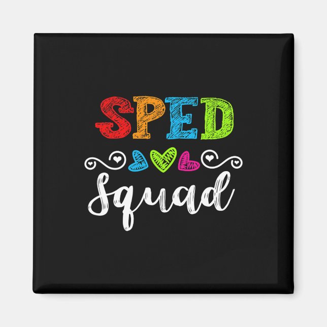 Back To School Team Gift For Special Ed Teacher Sp Magnet (Front)