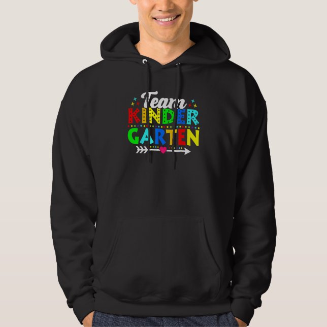Back To School Team Kindergarten Teacher Student K Hoodie (Front)