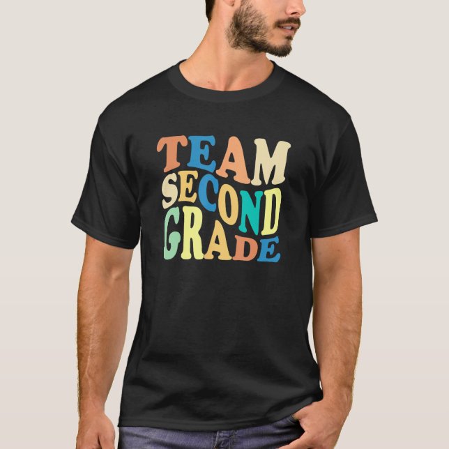 Back To School Team Second Grade 2nd Grade Teacher T-Shirt (Front)