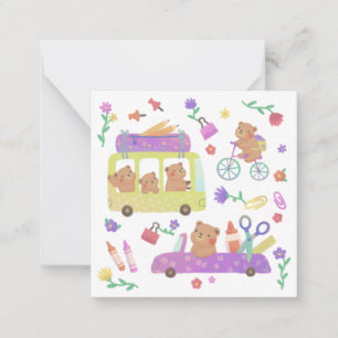 Back to School: Teddy's Ready for School Card