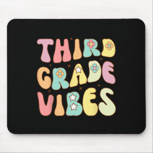 Back To School Third Grade Vibes Groovy Teacher Wo Mouse Pad