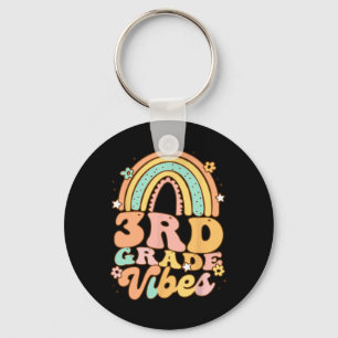 Back To School Third Grade Vibes Student Teacher r Keychain