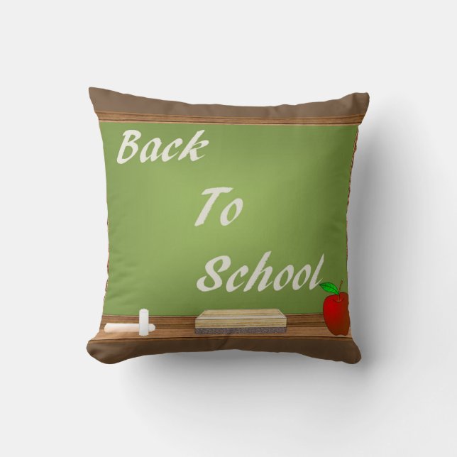 Back to school throw pillow (Front)