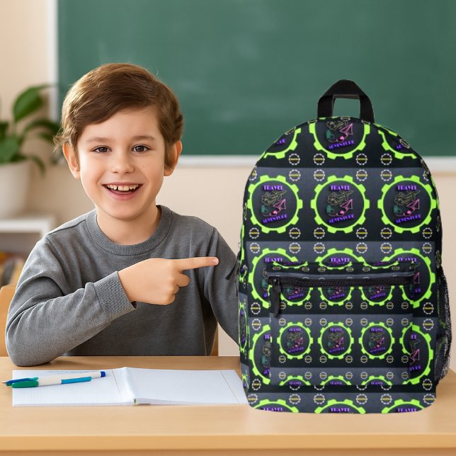 Back to School, Time Trek Gearpack Printed Backpack (Creator Uploaded)