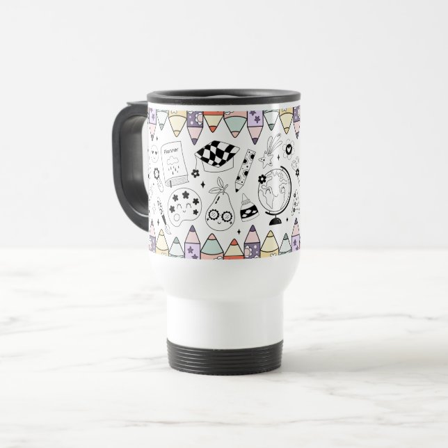 Back To School Travel Mug (Front Left)