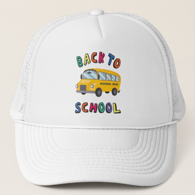 Back to school trucker hat (Front)