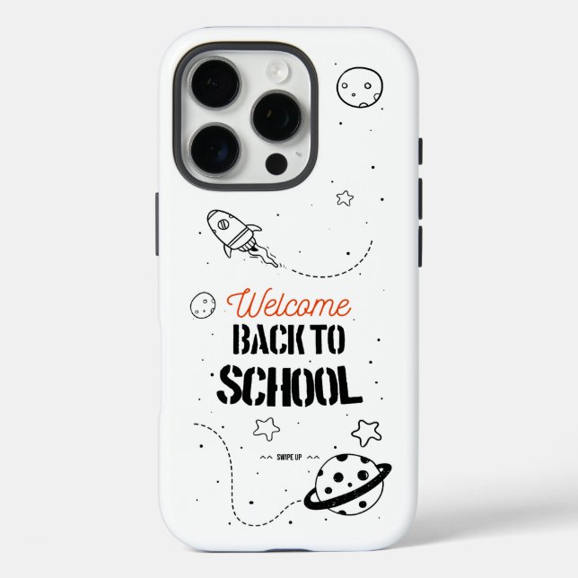 Back to School Typography Design Case-Mate iPhone Case (Back)