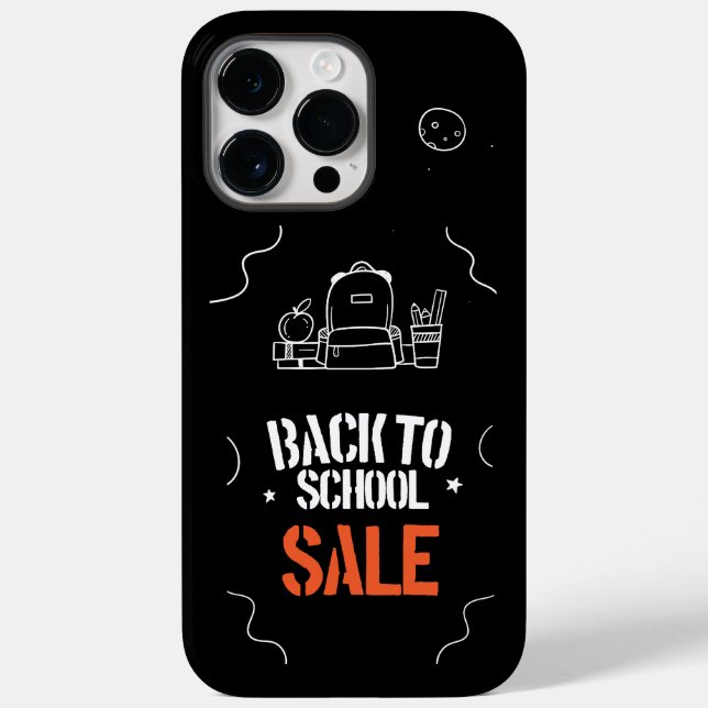 Back to School Typography Design Case-Mate iPhone Case (Back)