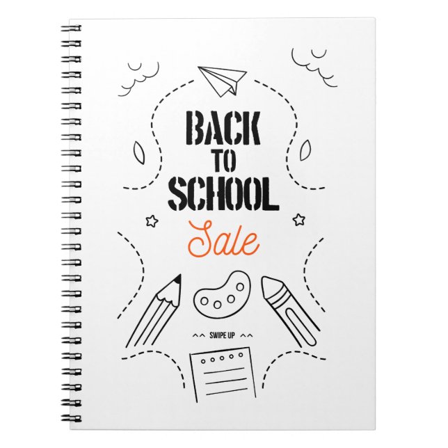 Back to School Typography Design Notebook (Front)