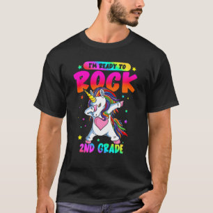 Back To School Unicorn Dapping I'm Ready To Rock 2 T-Shirt