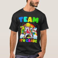 Back To School Unicorn Dinosaur Shark Team 4Th Gra