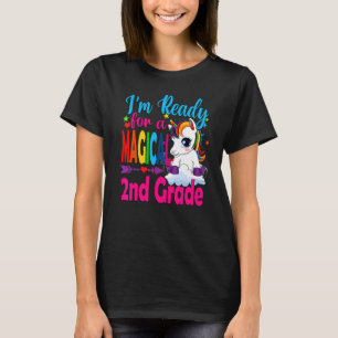 Back To School Unicorn  Ready For Magical 2nd Grad T-Shirt