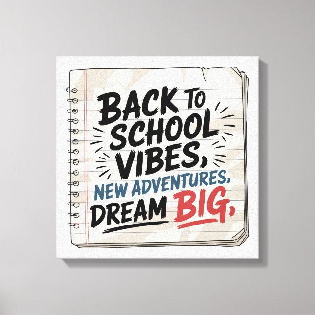 Back to School Vibes – Classroom Wall Print (Front)