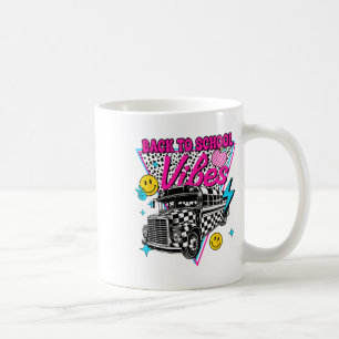 Back To School Vibes School Bus Preppy Teacher Stu Coffee Mug