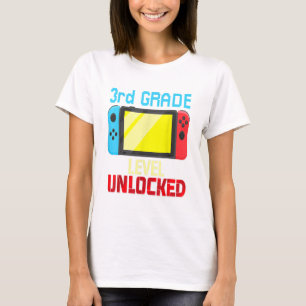 Back to School Video Gamer 3rd Grade Level Unlocke T-Shirt